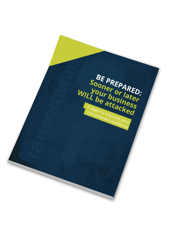 cover of 5 steps to protect from ransomware